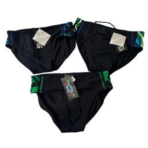 Black Swim Bottoms Briefs Competitive Training Size 32 Brand New Tags 4 Avail